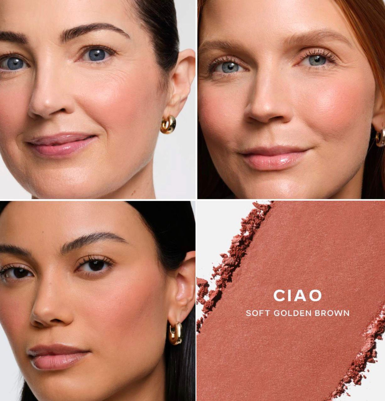 SAIE SuperSuede™ Talc-Free Powder Blush - Ciao -soft golden brown