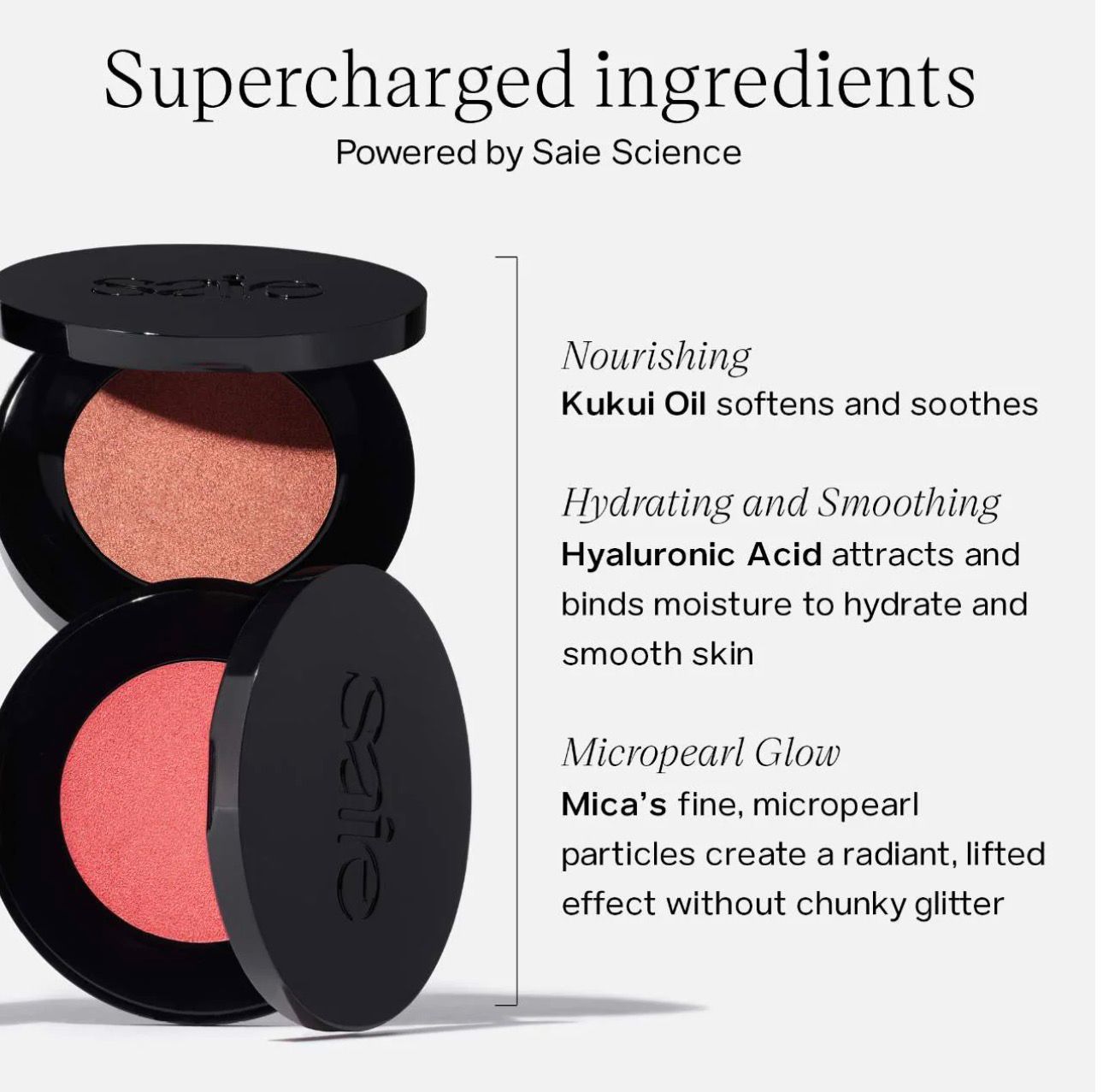 SAIE Glow Sculpt Multi-Use Cream Highlighting Blush - Peachglow - warm pinky peach