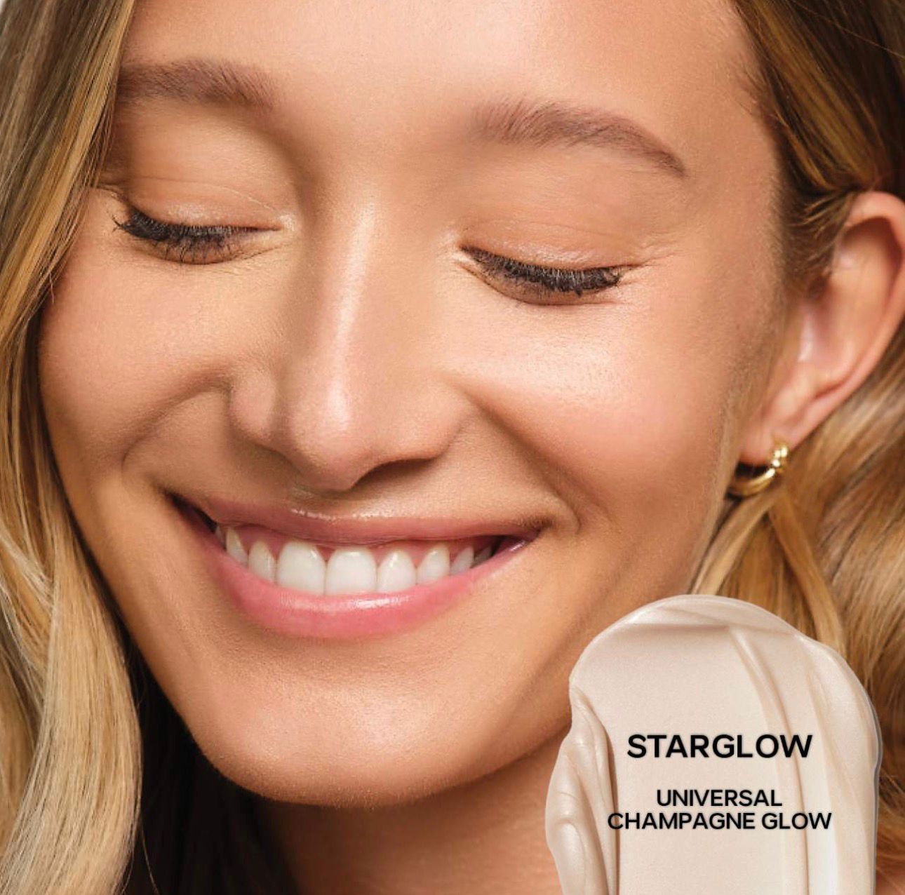 SAIE Glowy Super Gel Lightweight Dewy Multipurpose Illuminator - Starglow - champagne