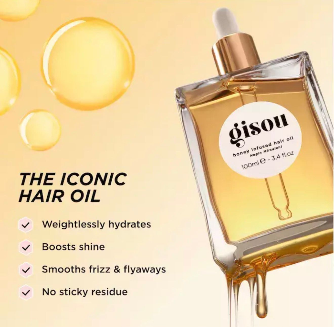 Gisou Honey Infused Hair Oil - 50ML *PREORDEN