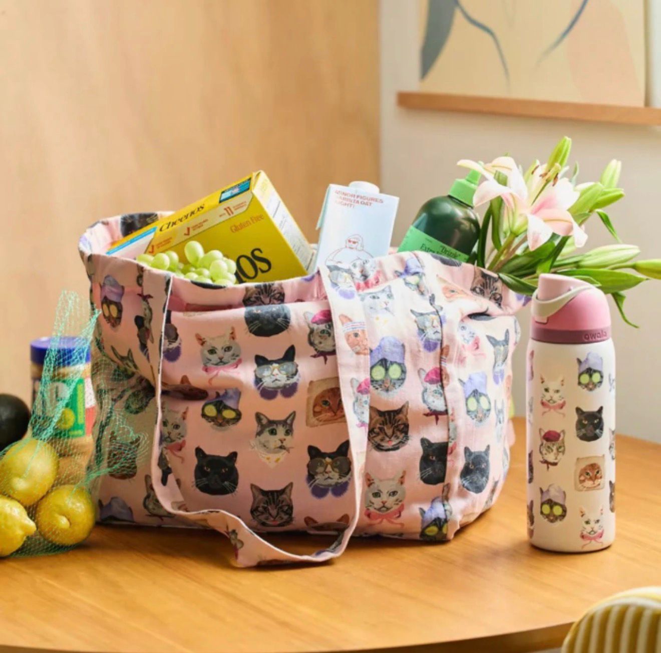 *PREORDEN* OWALA UO EXCLUSIVE NEW CAT COLLAGE 2.0 PRINT FREESIP 32 OZ WATER
