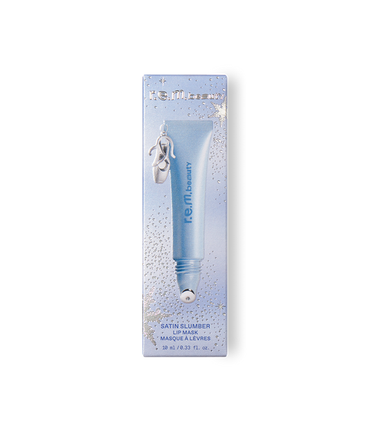 PREORDEN r.e.m. beauty satin slumber lip mask — En Pointe Holiday 2026 LE — 01-01_lipmask