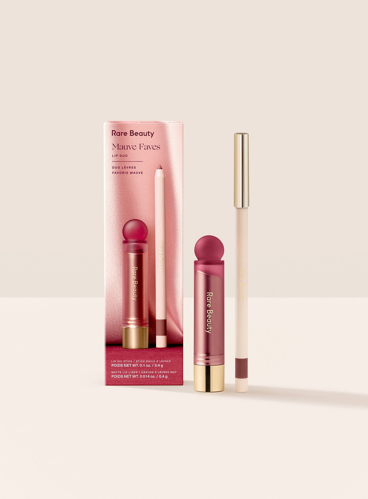 Rare Beauty Mauve Faves Lip Duo