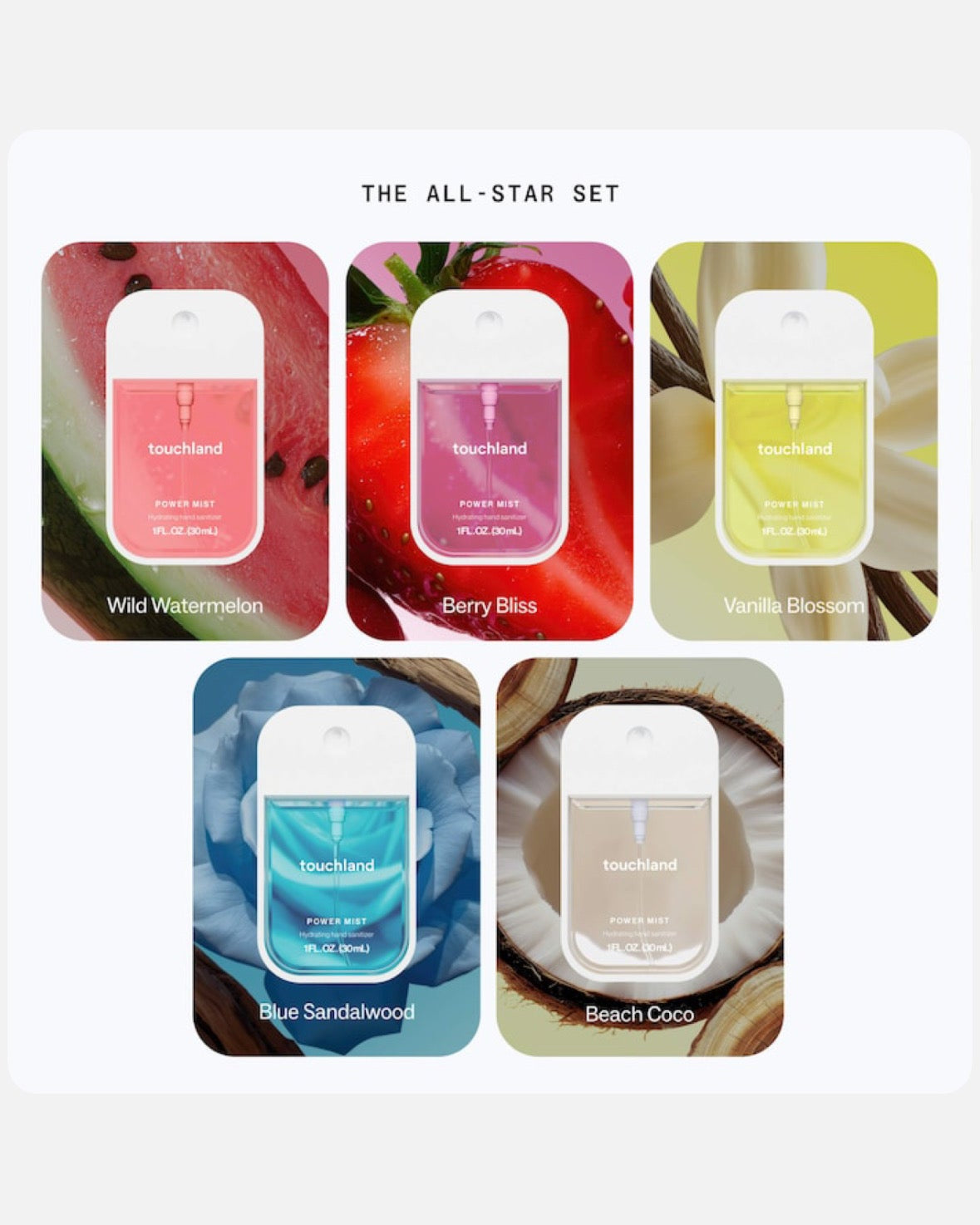 Touchland All-Star Power Mist Gift Set, lifestyle