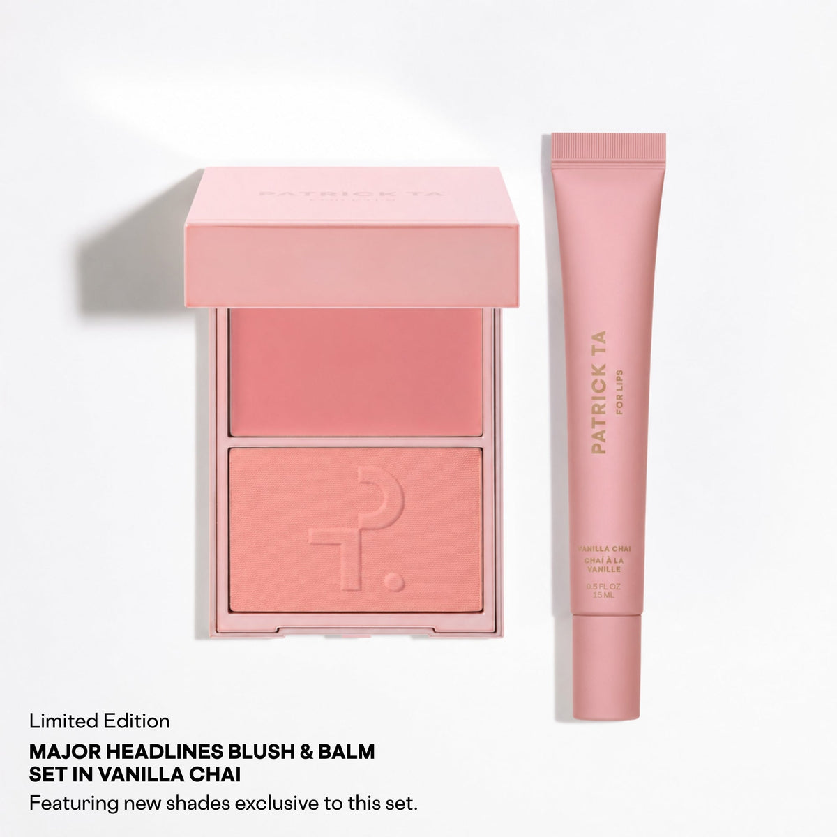 Patrick Ta Major Headlines Blush & Balm Set Vanilla Chai, pack