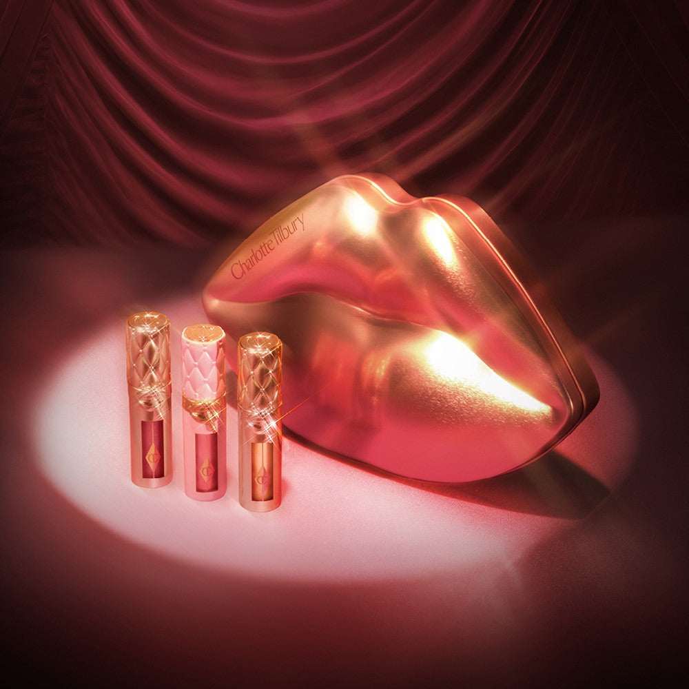 Charlotte Tilbury Mini Big Lip Plumpgasm Plumping Lip Gloss Trio Makeup Gift Set, imagen 3