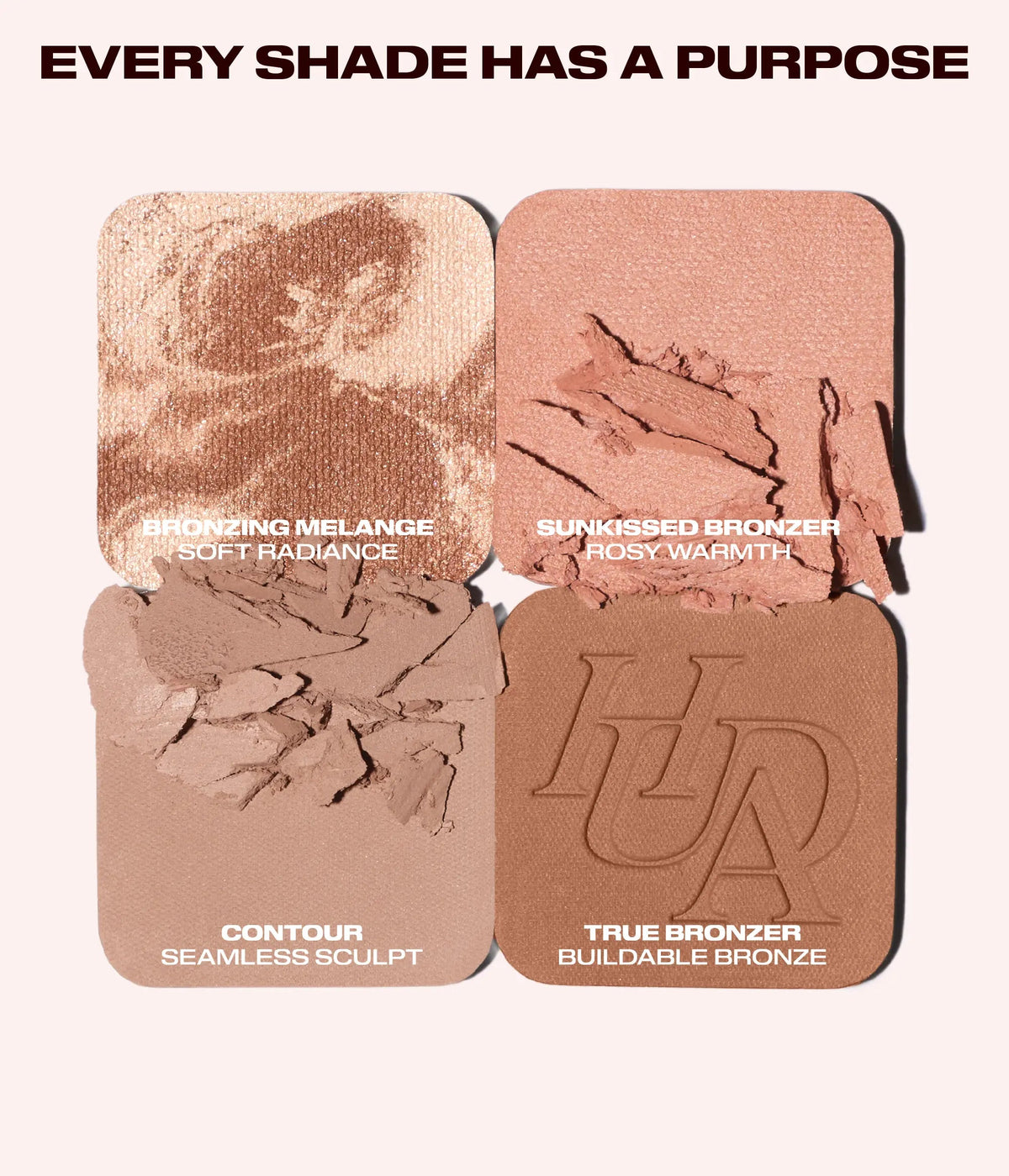 Huda Beauty Bronze Filter Bronzer and Contour Palette – Light, textura