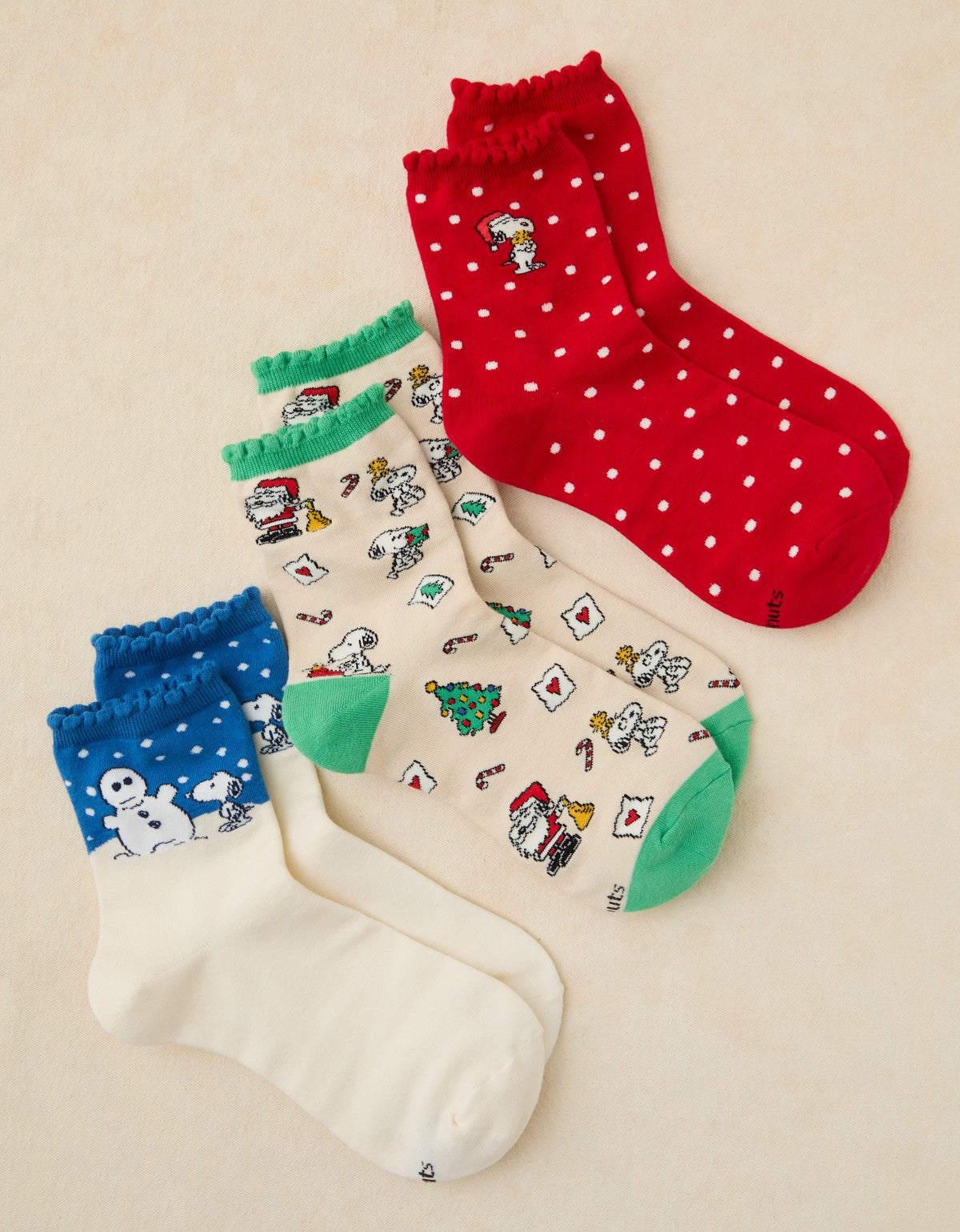 AE Snoopy Crew Socks 3-Pack, 3 pares de calcetines