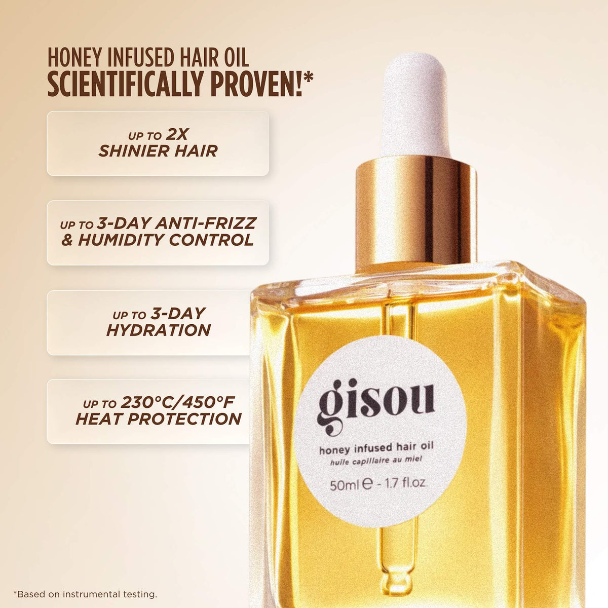 Gisou Honey Gloss Hair Therapy Set, imagen 4