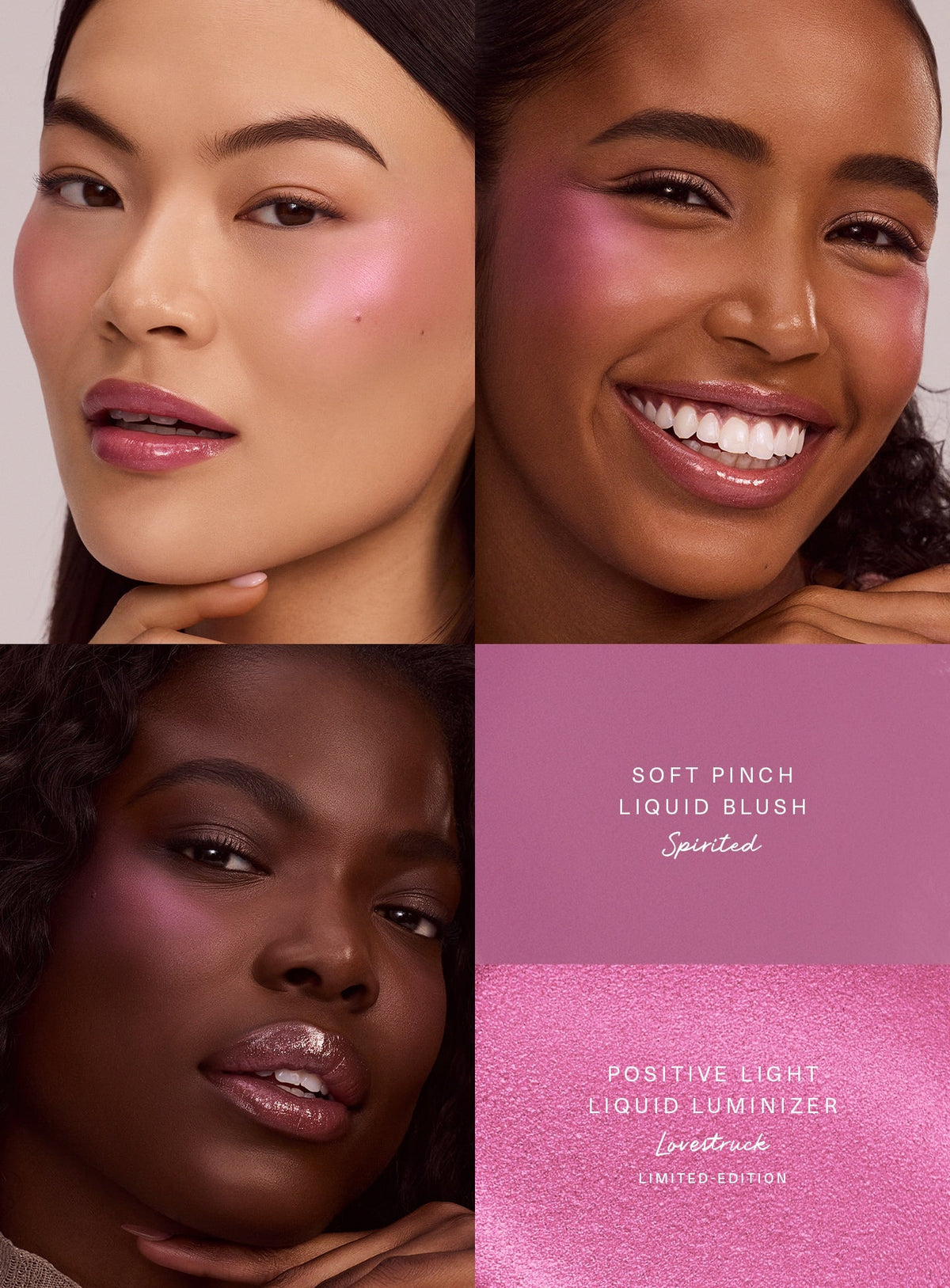 Rare Beauty Violet Faves Mini Cheek & Lip Trio