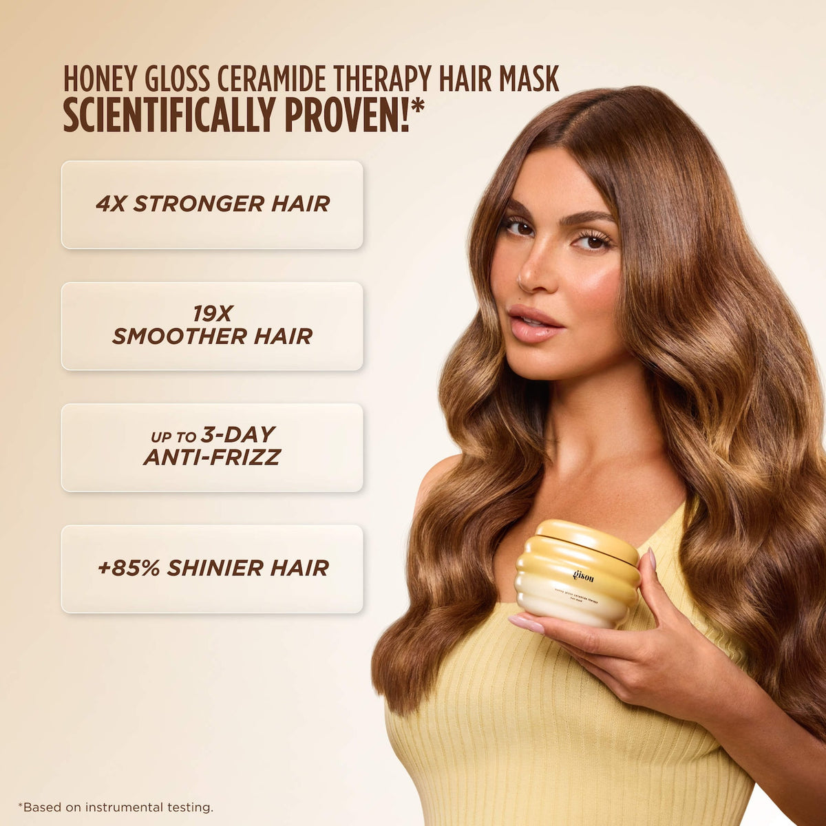 Gisou Honey Gloss Hair Therapy Set, imagen 6