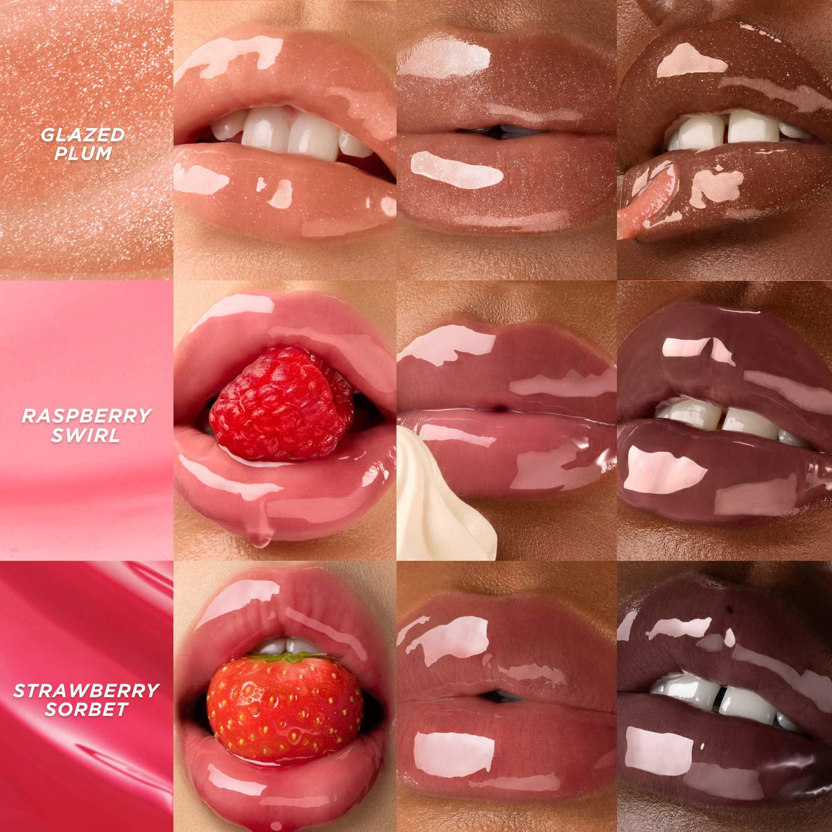 Gisou Honey Infused Hydrating Lip Oil Deluxe Mini Trio Set
