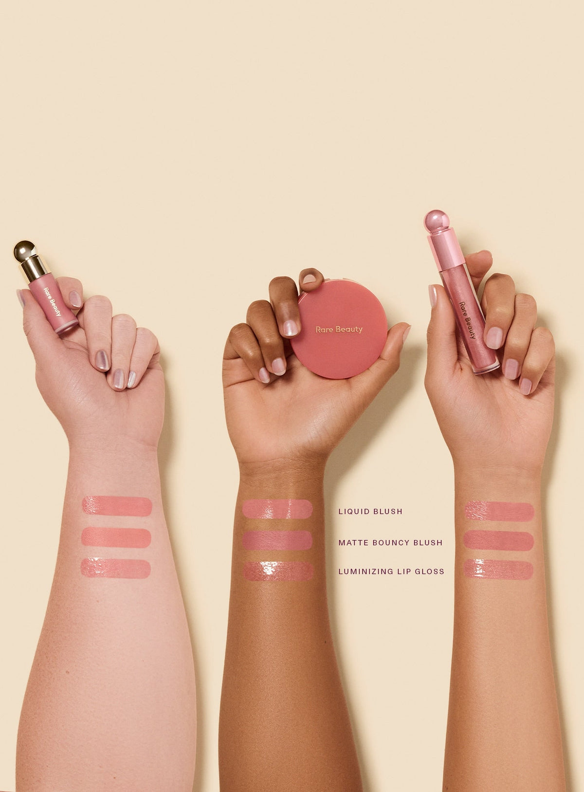 Rare Beauty Hope Faves — arm swatch