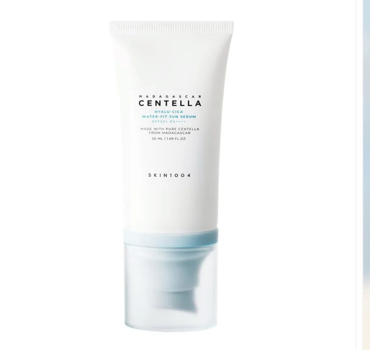 SKIN1004 bloqueador  Hyalu-Cica Water-Fit Sun Serum SPF50+ PA++++ - Protector Solar