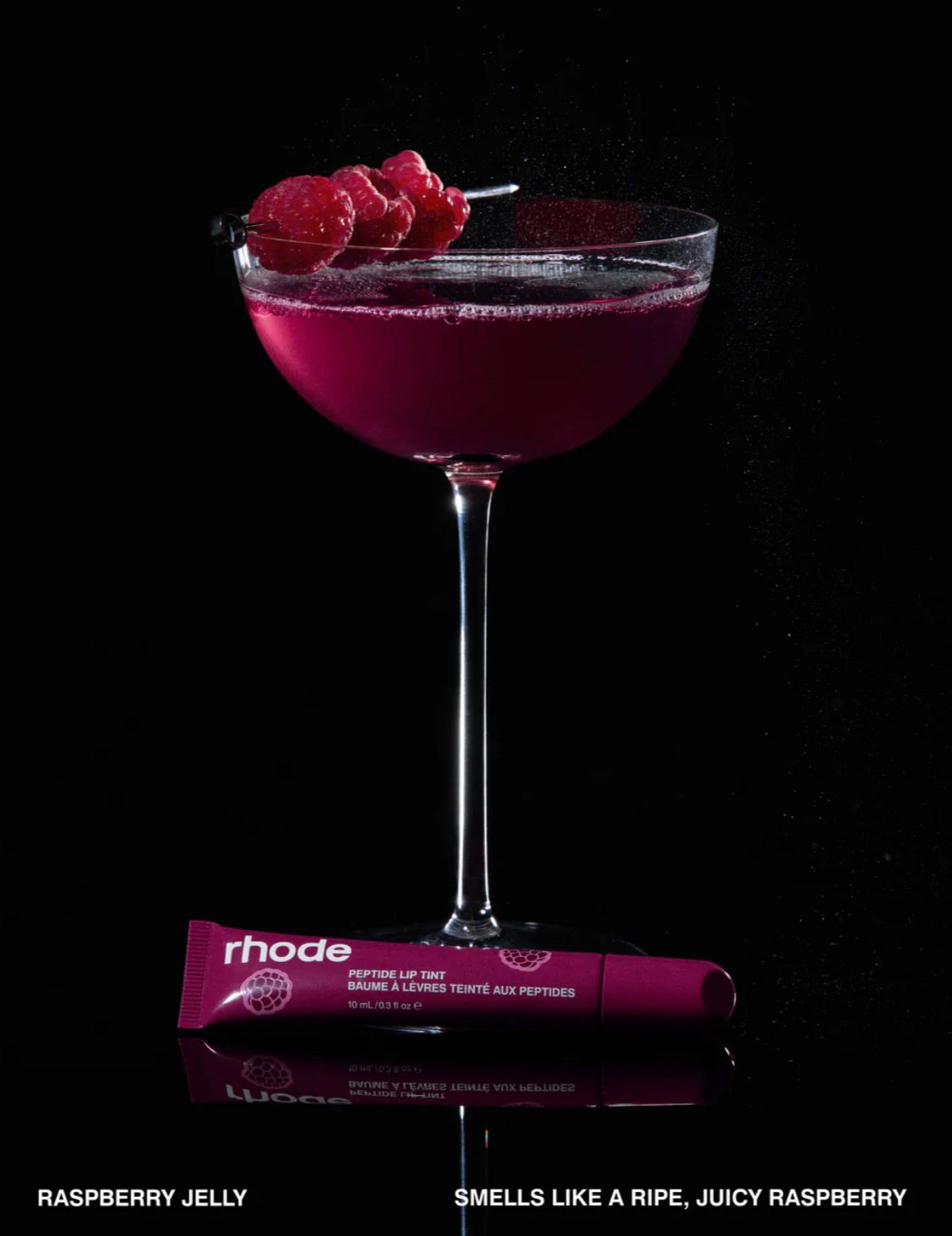 Scented Peptide Lip Tint - Raspberry Jelly.