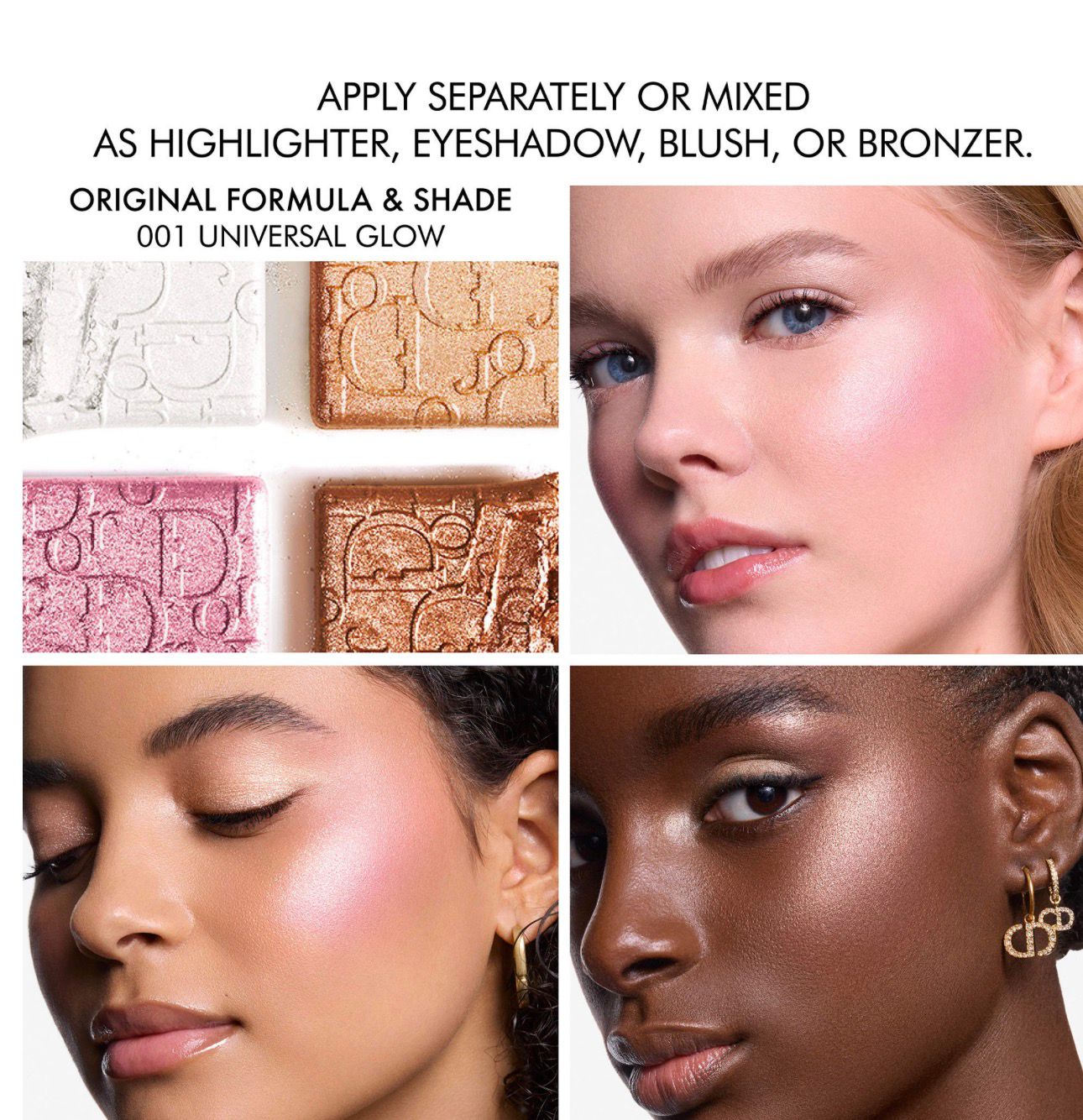 PRE-ORDEN Backstage Glow Maximizer Face Palette - 001 Universal Glow - essential highlighting shades