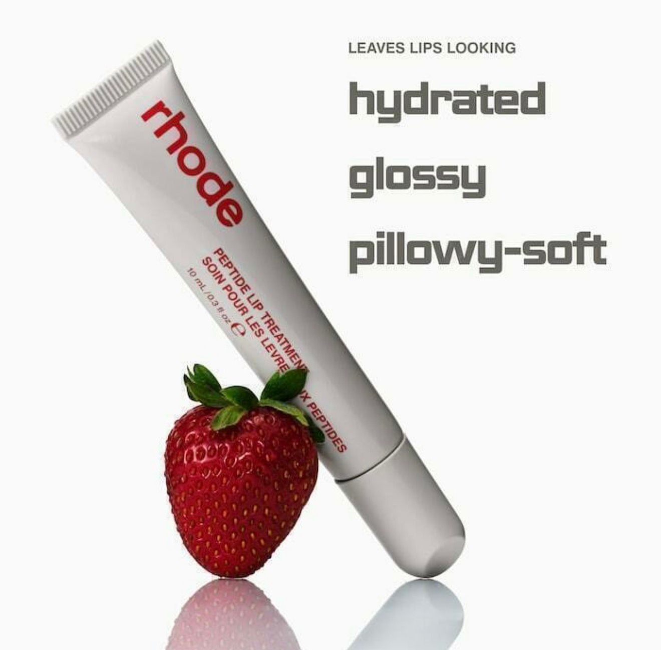 RHOD PEPTIDE LIP TREATMENT NOURISHING GLAZE STRAWBERRY GLAZE PREORDEN