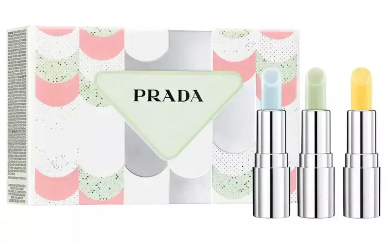 PREORDEN* Prada Hydrating Mini Lip Balm Trio Gift Set