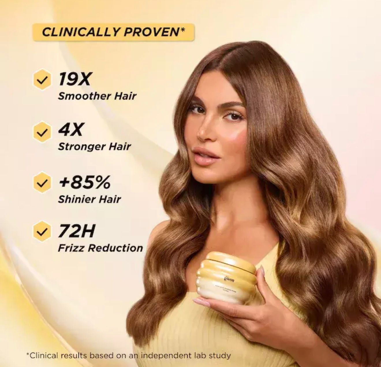 PREORDEN* Gisou Honey Gloss Ceramide Therapy Hydrating Hair Mask