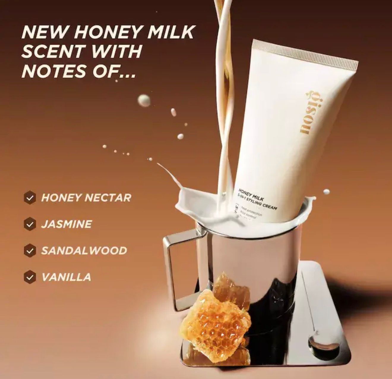PREORDEN Gisou Honey Milk 5-in-1 Styling Cream
