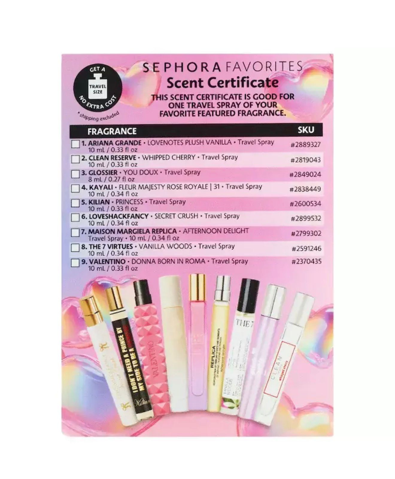 PREORDEN* Sephora Favorites Smells Like Love Sampler Set w/ Redeemable Voucher