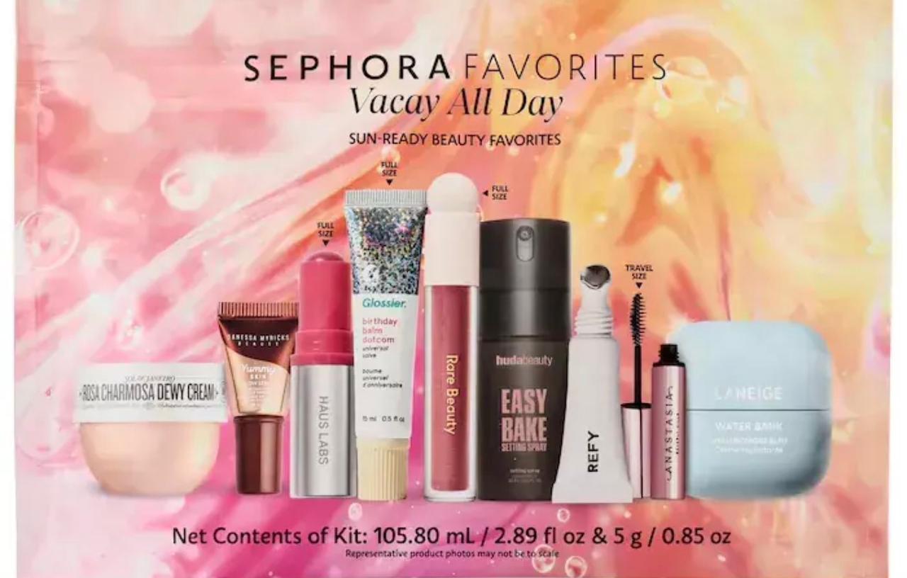 PREORDEN* Sephora Favorites Vacay All Day Makeup and Skincare Value Set