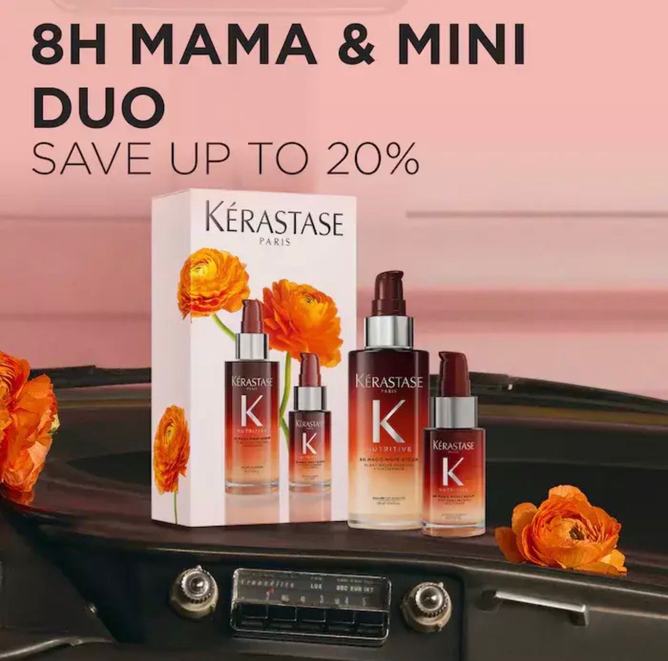 PREORDEN* Kérastase 8H Magic Night Serum Hair Gift Set for Dry Hair