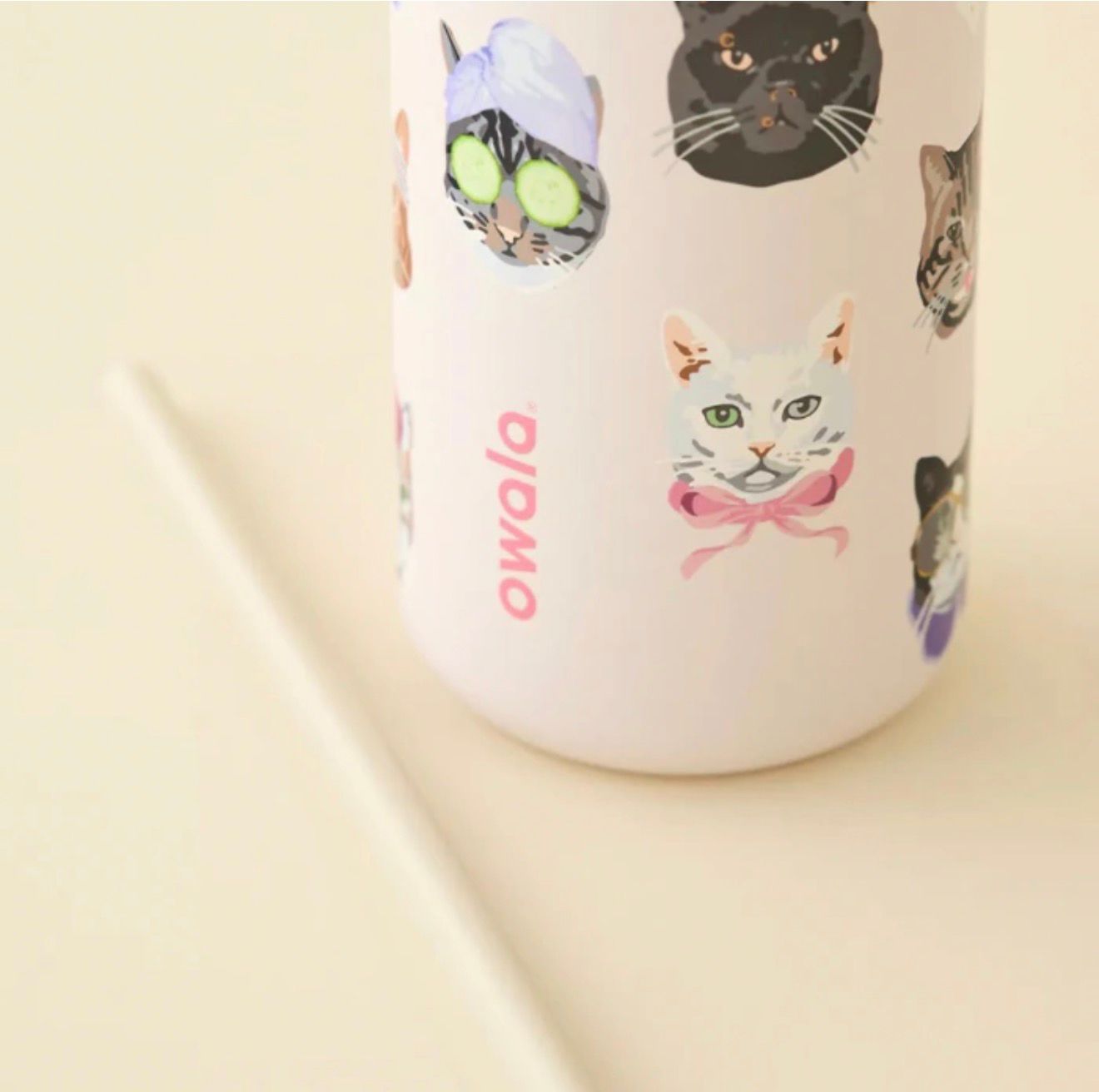 *PREORDEN* OWALA UO EXCLUSIVE NEW CAT COLLAGE 2.0 PRINT FREESIP 32 OZ WATER