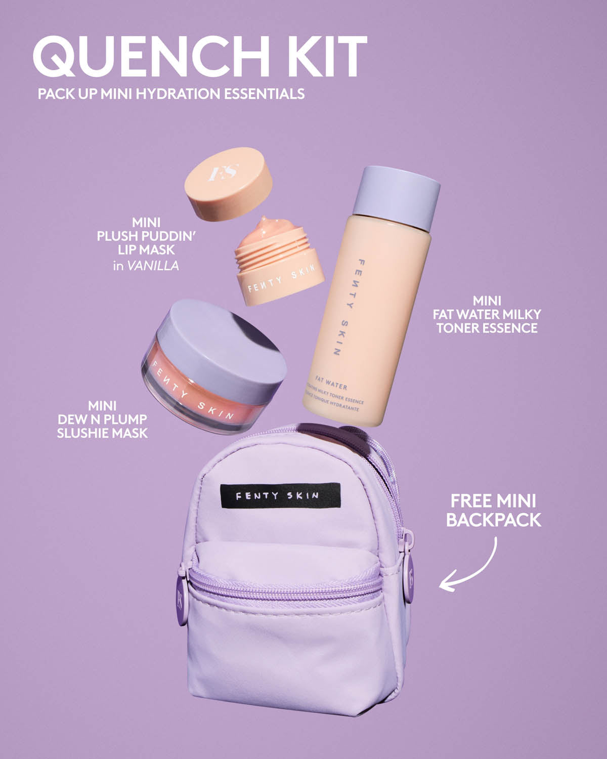 Fenty Beauty Quench Kit Mini – contenido del kit