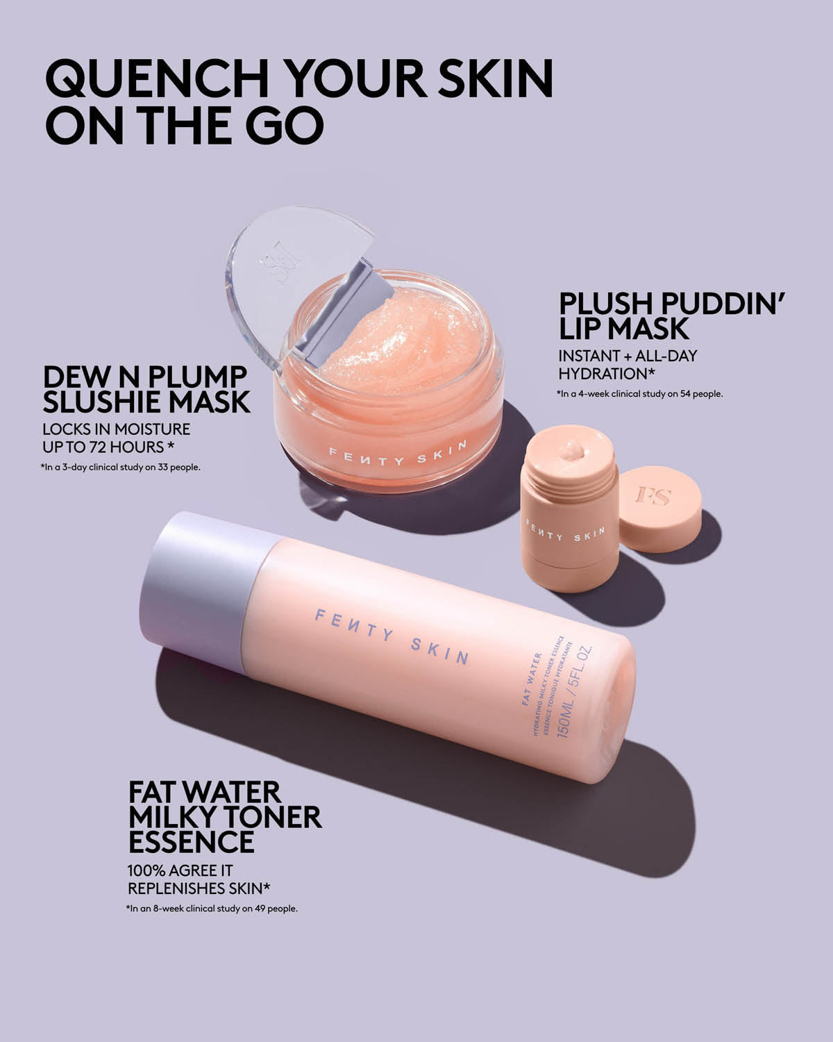Fenty Beauty Quench Kit Mini – piezas del kit