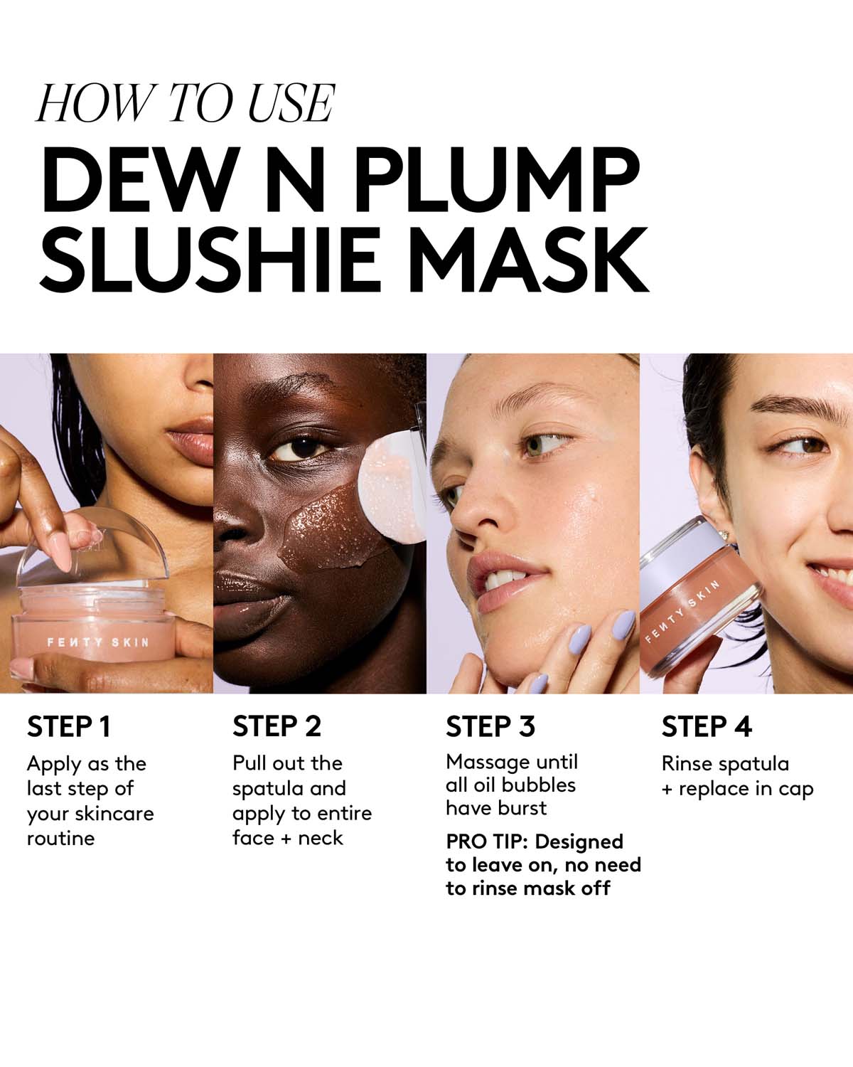Fenty Beauty Quench Kit Mini – cómo usar Dew N Plump Slushie Mask