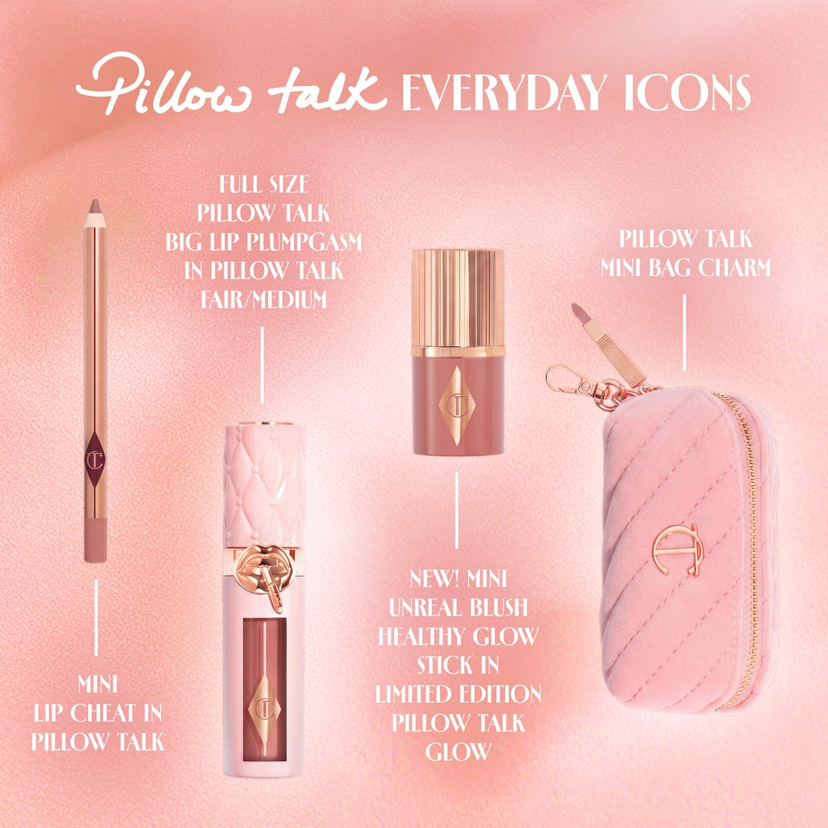 Charlotte Tilbury Pillow Talk Everyday Icons – contenido del set