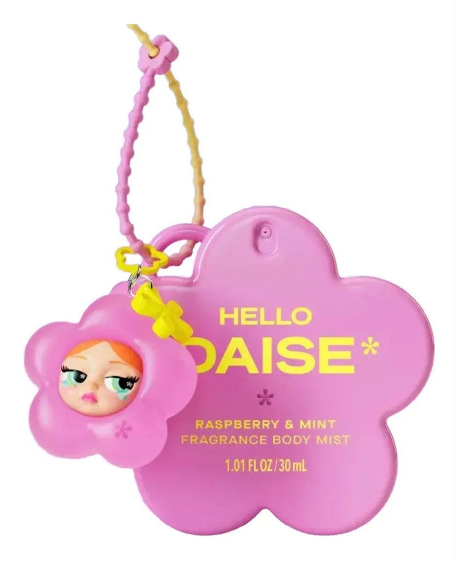 Daise Fragrance Body Mini Mist con Charm Raspberry & Mint