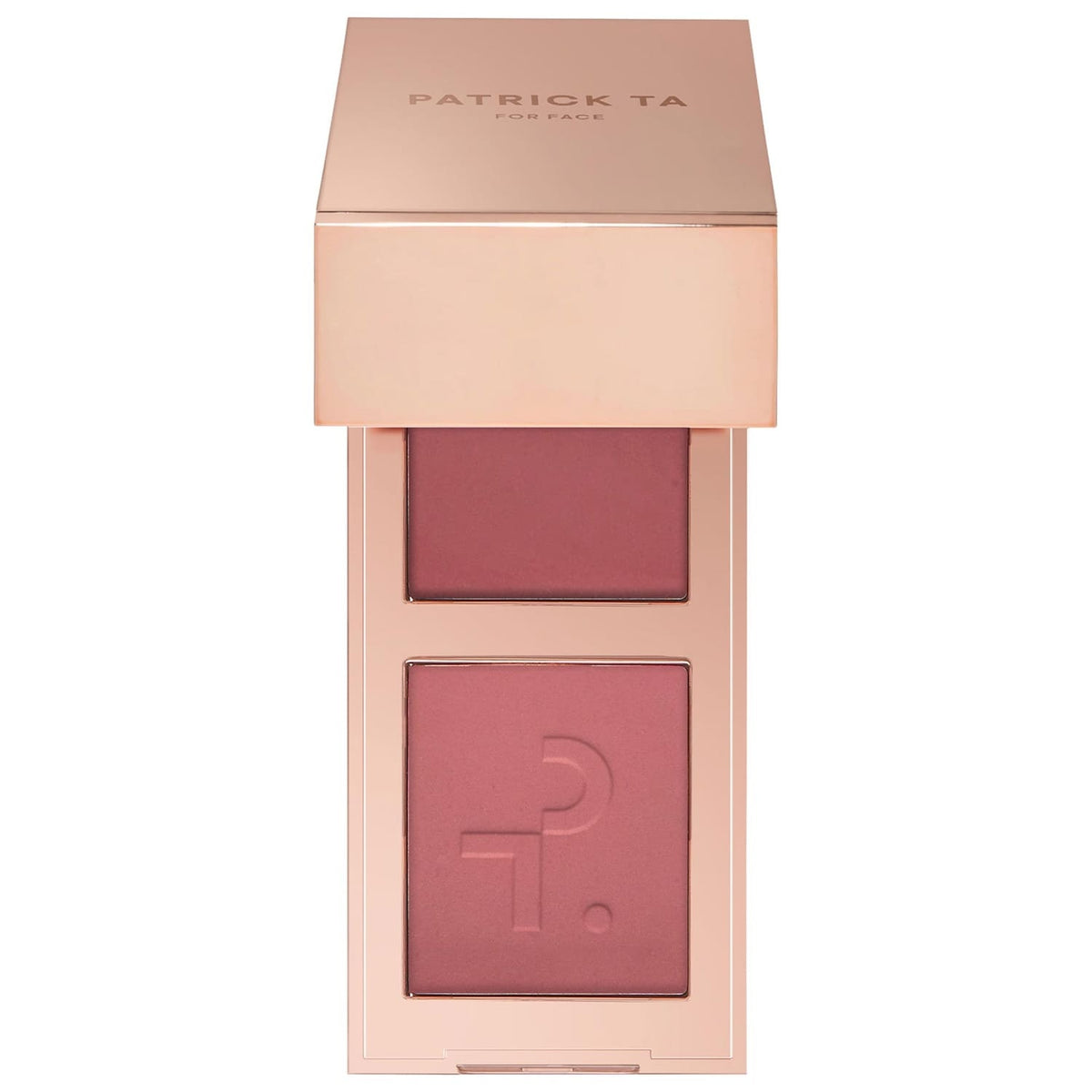 PATRICK TA Mini Major Headlines Double-Take Blush Duo – She Goes To The Gym, compacto