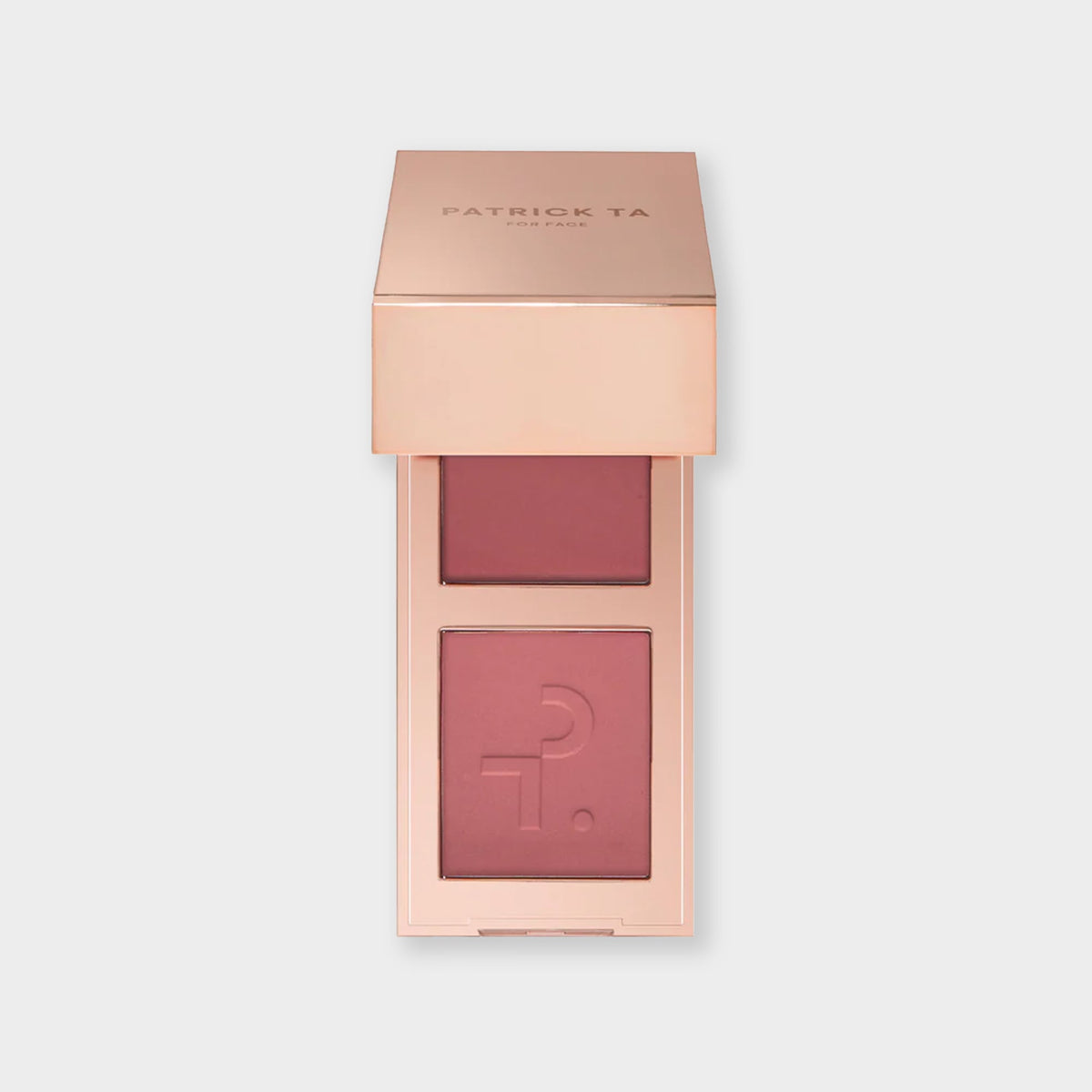 PATRICK TA Mini Major Headlines Double-Take Blush Duo – She Goes To The Gym, compacto