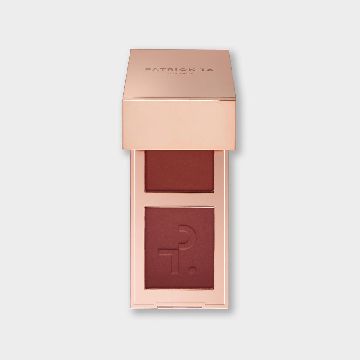 PATRICK TA Mini Major Headlines Double-Take Blush Duo – She Knows Who She Is, compacto