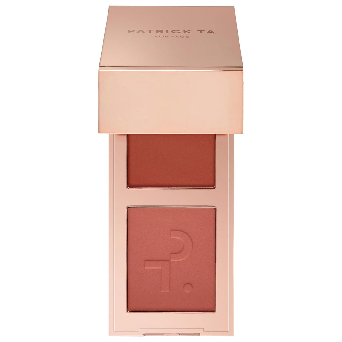 PATRICK TA Mini Major Headlines Double-Take Blush Duo – She's Blushing, compacto