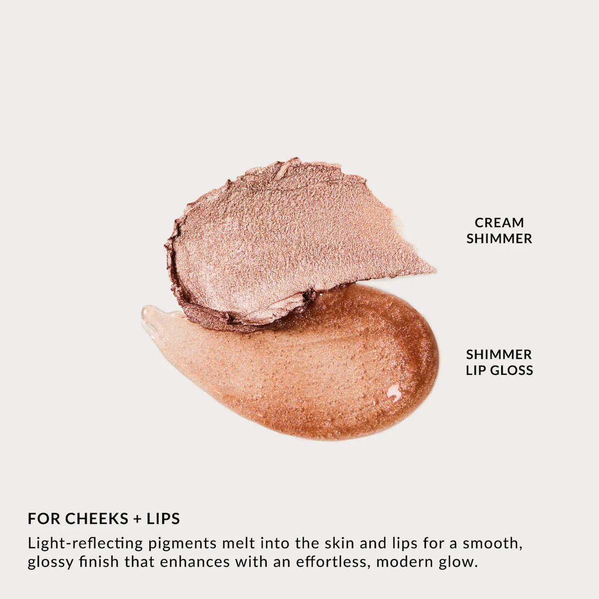 REFY Shimmer Lip Gloss & Cream Highlighter Duo Gift Set