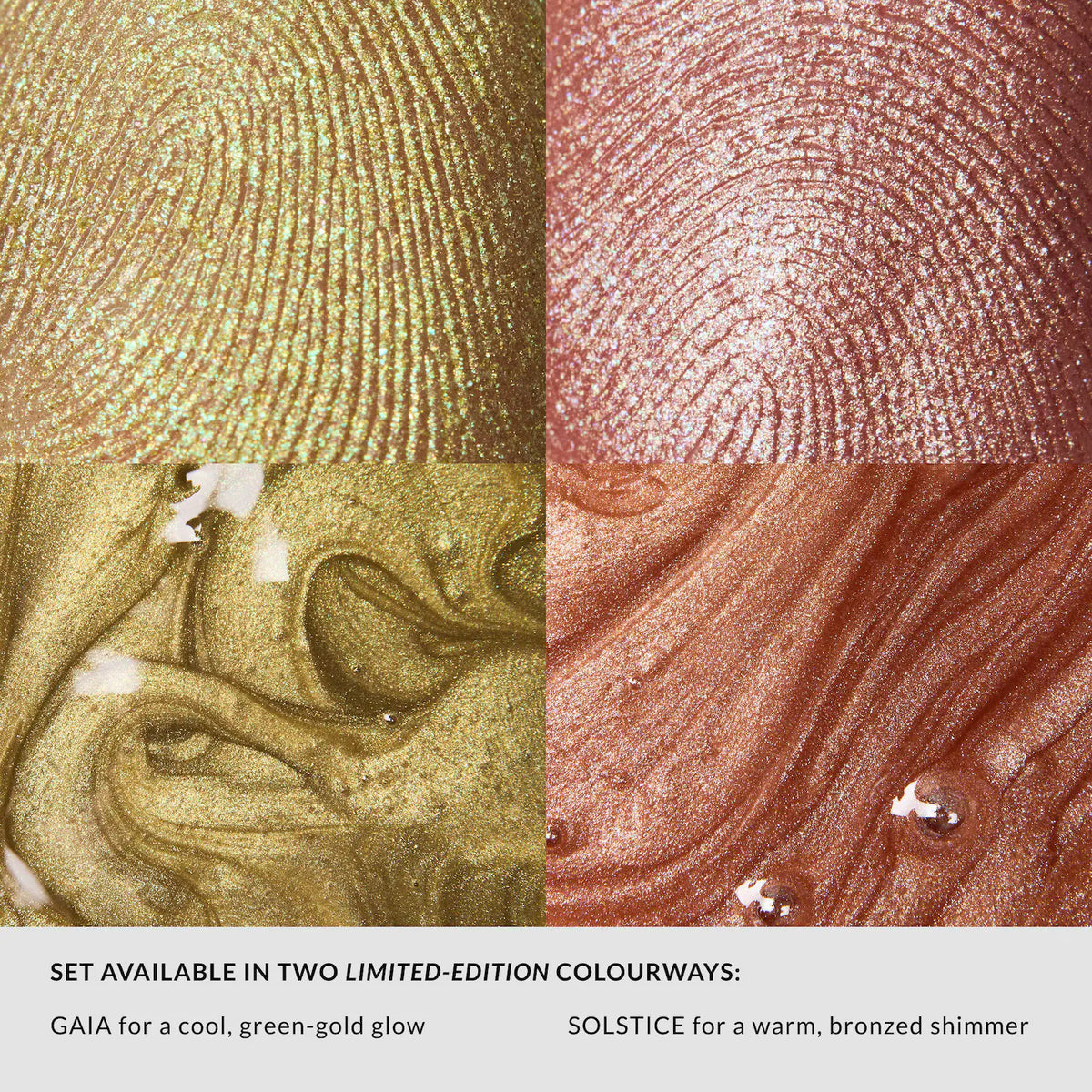 REFY Shimmer Lip Gloss & Cream Highlighter Duo Gift Set