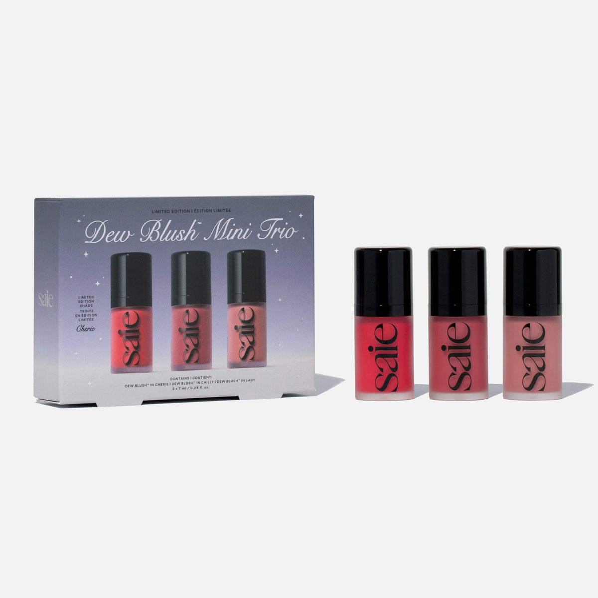 Saie Mini Dew Blush Trio — oficial 1